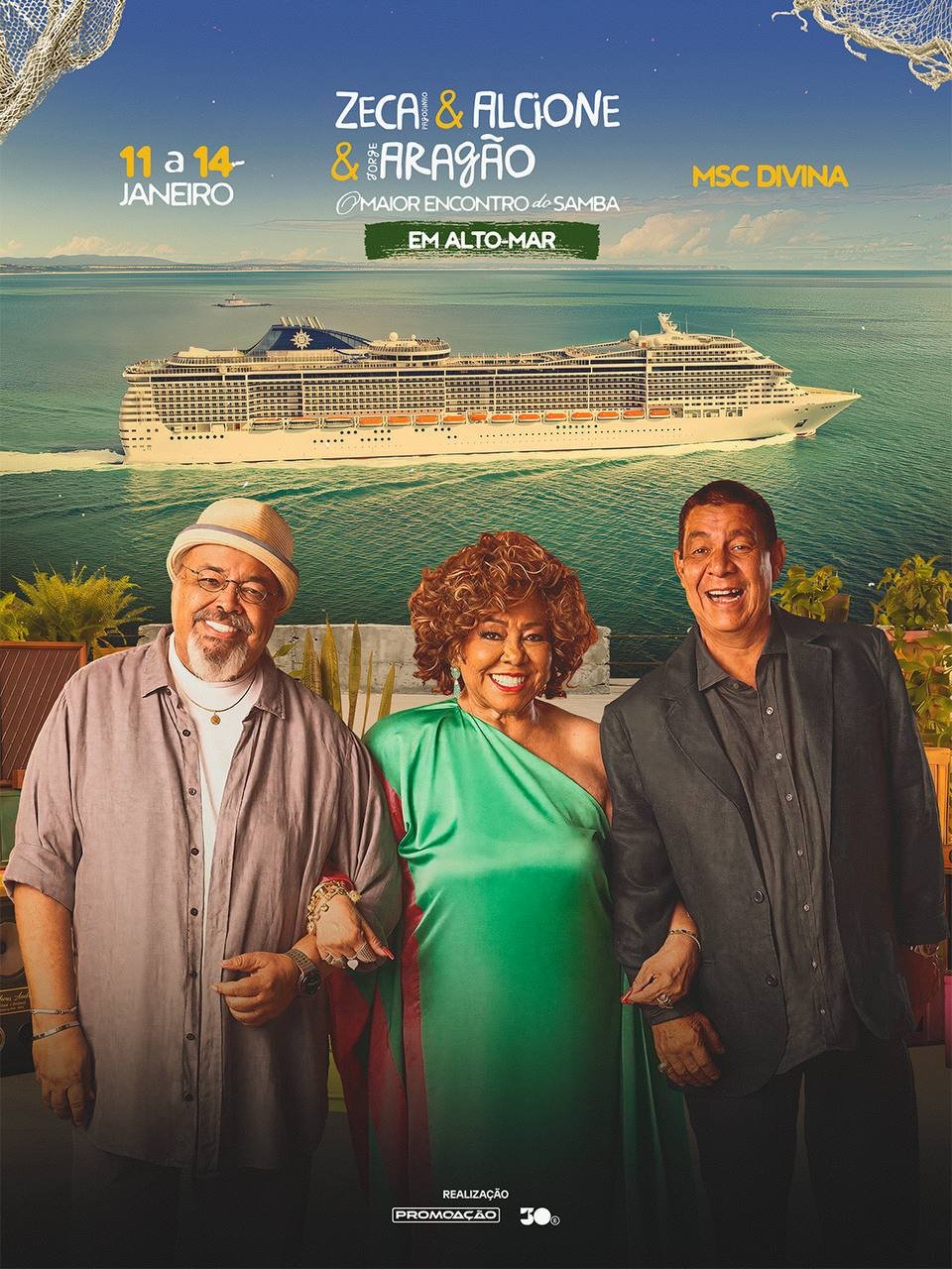 Navio Maior Encontro do Samba - Zeca Pagodinho, Alcione e Jorge Aragão