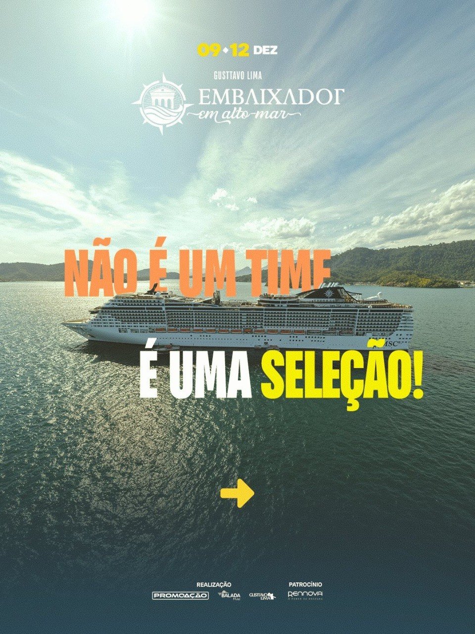 Embaixador em Alto Mar 2026 - Atrações Confirmadas