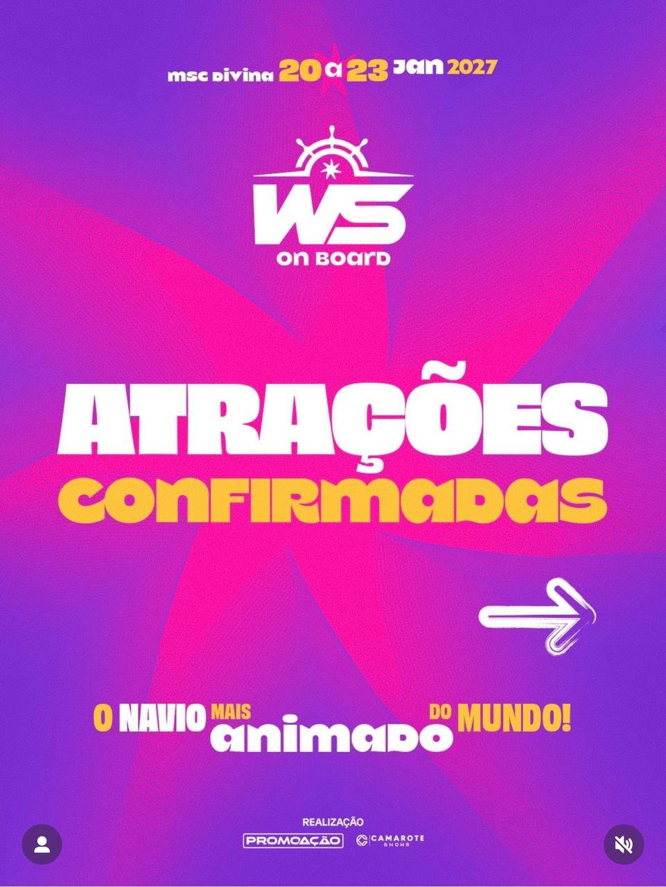 WS On Board - Atrações Confirmadas